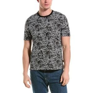 Ted Baker Tenant Paisley Print Regular Fit  Crew Neck Tee Shirt (2)